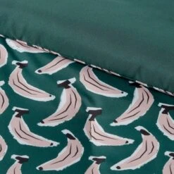Microfiber Reversible Banana Print Comforter Dark Green - Room Essentials™ -Room Essentials Sale GUEST 032c1765 724a 4001 8e39 08421e300917