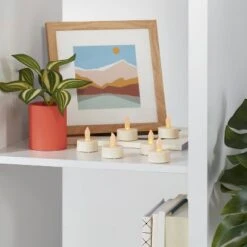 24ct Twist-Flame LED Tealight Candles (Cream) - Room Essentials™