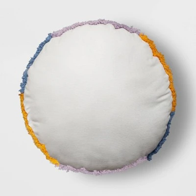 Peace Sign Printed Plush Round Throw Pillow - Room Essentials™ 6 Peace Sign Printed Plush Round Throw Pillow - Room Essentials™ - Image 4