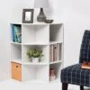 Corner Cube Bookshelf White - Room Essentials™