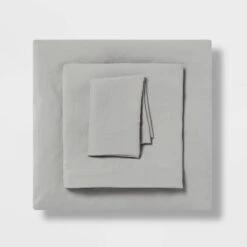 Twin/Twin XL Garment Washed Microfiber Solid Sheet Set - Room Essentials™ -Room Essentials Sale GUEST 3566a3de d45c 462a b559 85e6627b725f