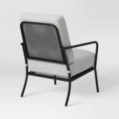 2pc Metal Mesh Outdoor Patio Chairs With Double Cushions, Club Chairs Black - Room Essentials™ -Room Essentials Sale GUEST 371ea4bc 4699 4502 b3ba 0d69ff6385a3