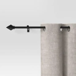 28"-48" Café Faceted Pyramid Rod Black - Room Essentials™ -Room Essentials Sale GUEST 44380c64 42d2 4bc4 9db5 dddab8299ac7