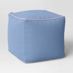 Color Block With Contrast Piping Pouf - Room Essentials™ -Room Essentials Sale GUEST 4f7ad8c6 0ad8 4418 ab36 1a03a7d85c1f