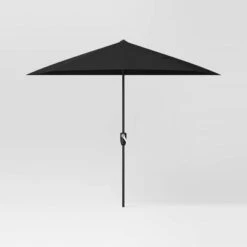 7.813'x8.83' Half Circle Patio Umbrella - Black Pole - Room Essentials™ -Room Essentials Sale GUEST 4fcf0bec 82ca 47f9 9602 dfaa17b5980f