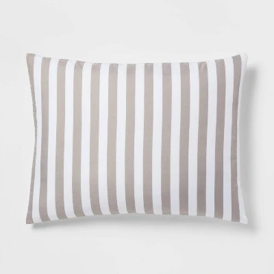 Stripe Microfiber Reversible Comforter & Sheet Set Gray - Room Essentials™ 9 Stripe Microfiber Reversible Comforter & Sheet Set Gray - Room Essentials™ - Image 7