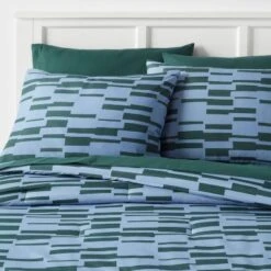 Foster Microfiber Reversible Comforter & Sheets Set Blue/Dark Green - Room Essentials™ -Room Essentials Sale GUEST 79e4d924 51e8 43a6 af5e e6e2f1c94bf4