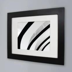 11" X 14" Matted To 8" X 10" Wide Gallery Frame Black - Room Essentials™