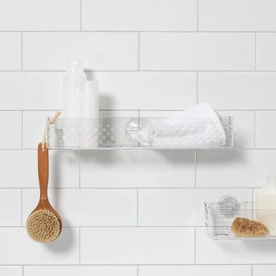 Suction Long Basket Clear - Room Essentials™ 2 Suction Long Basket Clear - Room Essentials™