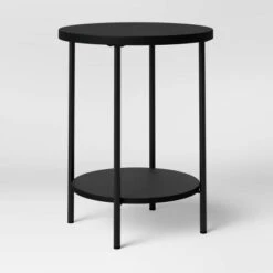 Wood And Metal Round End Table - Room Essentials™ -Room Essentials Sale GUEST 8fbadf3b 2739 4880 ac3b 1fda1aeb285d