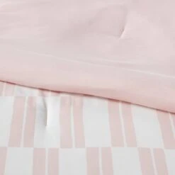 Dash Stripe Printed Microfiber Reversible Comforter & Sheets Set Ivory/Light Pink - Room Essentials™ -Room Essentials Sale GUEST 9344ecd3 2103 4e4c a73a 24d823be07c4