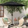 7.813'x8.83' Half Circle Patio Umbrella - Black Pole - Room Essentials™ -Room Essentials Sale GUEST a1beb6d3 f794 4645 9318 f06603a17137