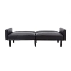 Faux Leather Futon Sofa With Arms Black - Room Essentials™ 15 Faux Leather Futon Sofa With Arms Black - Room Essentials™ -Room Essentials Sale GUEST ba224cac c288 4be2 8a15 ca6bca81424e