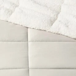 Sherpa Washed Microfiber Reversible Comforter - Room Essentials™ -Room Essentials Sale GUEST c2a3a9f9 2ea7 454d 8307 6e3a56bc2a72