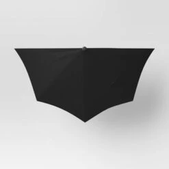 7.813'x8.83' Half Circle Patio Umbrella - Black Pole - Room Essentials™ -Room Essentials Sale GUEST c41ed08d 2fd8 43a9 b57e d0a270ae4cf9