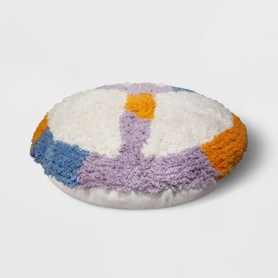 Peace Sign Printed Plush Round Throw Pillow - Room Essentials™ 4 Peace Sign Printed Plush Round Throw Pillow - Room Essentials™ - Image 2