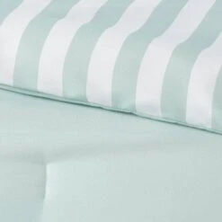 Microfiber Reversible Stripe Comforter Mint Green - Room Essentials™ -Room Essentials Sale GUEST cd0d7882 a6d0 4dab b03e e055b1a83418