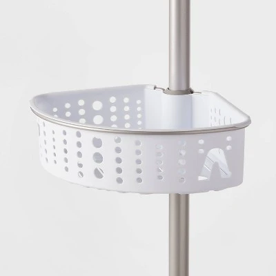 Steel Corner Tension Pole Caddy - Room Essentials™ 4 Steel Corner Tension Pole Caddy - Room Essentials™ - Image 2