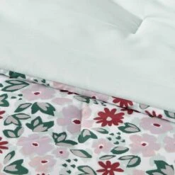 Microfiber Reversible Floral Print Comforter Light Purple/Mint Green - Room Essentials™ -Room Essentials Sale GUEST eeaf88e3 0304 4ce7 b07d 4bbc82a98ce2