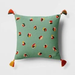 Abstract Dots Embroidered Cotton Square Throw Pillow - Room Essentials™ -Room Essentials Sale GUEST f1ec40ae 5d69 4b3f b297 4d5663e6159c
