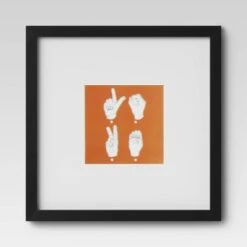 Set Of 9 Gallery Frame Set 10" X 10" Matted To 5" X 5" Black - Room Essentials™ -Room Essentials Sale GUEST f789d878 5fd4 4ad1 974a e96f082d197a