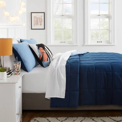 Reversible Microfiber Solid Comforter - Room Essentials™ 4 Reversible Microfiber Solid Comforter - Room Essentials™ - Image 2